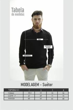 Imagem de Suéter Tricot Masculino Algodão Vinho Listras