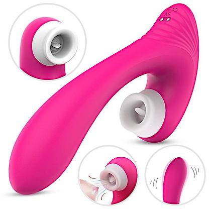 Imagem de Sugador de clitoris com vibrador feminino Dawn
