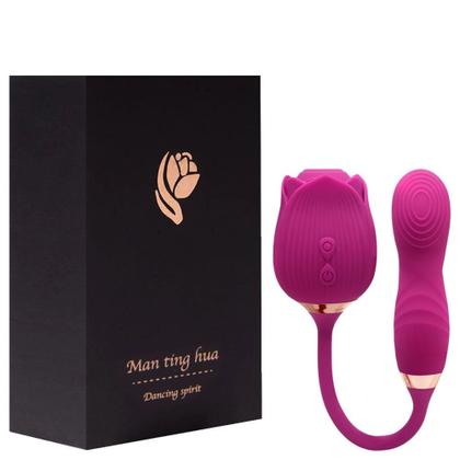 Imagem de Sugador de Clitóris Duplo Ponta Vibrador Estimulador de Ponto G 10 Velocidades Recarregável