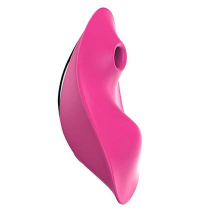 Imagem de Sugador de Clitóris e Vibrador de Calcinha Pink Controle por Aplicativo 9cm x 7cm Recarregável Resistente à Água Pequeno