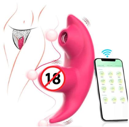 Imagem de Sugador de Clitoris Vibrador Feminino 9 Velocidades New Sandy Vibrador Calcinha Com App