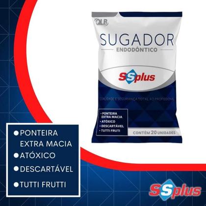 Imagem de Sugador Endodôntico Descartável SSPlus 02 Pacotes 40 Unidades