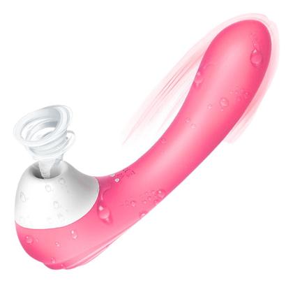 Imagem de Sugador Vibrador Clitóris Penetrável Simula Oral Pulsador