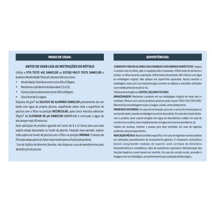 Imagem de Sulfato de Alumínio 2kg Saniclor Clarificação Decantador