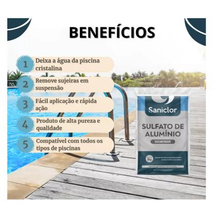 Imagem de Sulfato de Alumínio 2kg Saniclor Clarificação Decantador