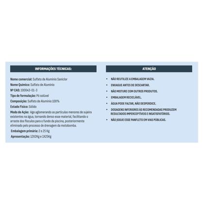 Imagem de Sulfato de Alumínio 2kg Saniclor Clarificação Decantador