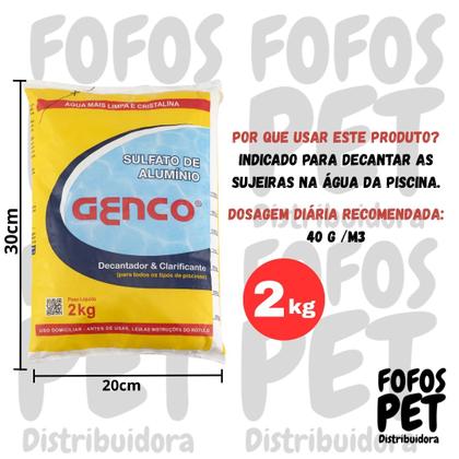 Imagem de Sulfato de Alumínio em Pó Genco 2kg Decantador e Clarificante