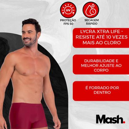 Imagem de Sunga Boxer Mash Adulto Moda Praia Tamanhos Grandes 