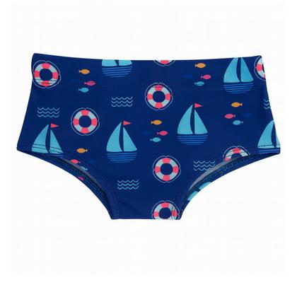 Imagem de Sunga Infantil Barquinho Azul Confortável Divertida Crianças