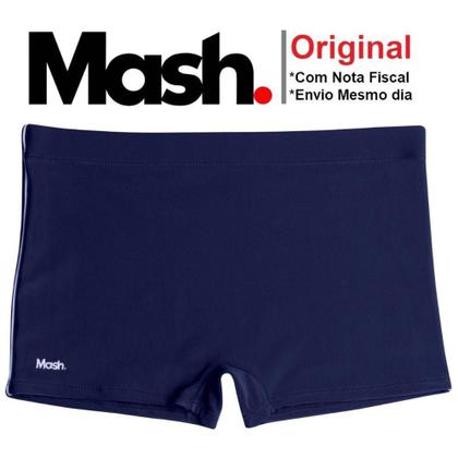 Imagem de Sunga Lisa Mash Adulto Básica Modelo Boxer Box Plus Size Tamanho Grande Até 54