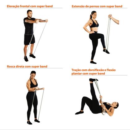 Imagem de Super band nível leve p/ fortalecimento funcional resistente