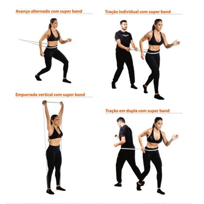 Imagem de Super band nível leve p/ fortalecimento funcional resistente