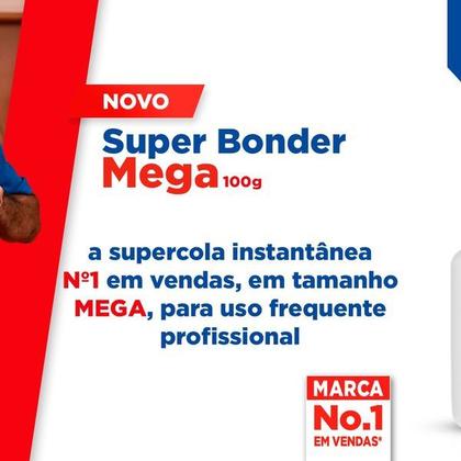 Imagem de Super Bonder Mega 100g - display c/ 4 un