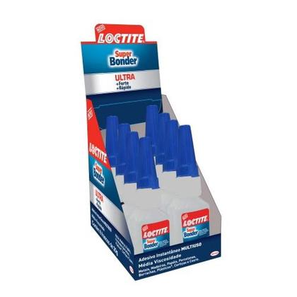 Imagem de Super Bonder Mega 20g Adesivo Instantâneo Henkel Altamente Ideal Metais Madeiras Plásticos Mais