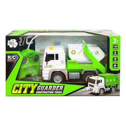 Imagem de Super Caminhão de Lixo Caçamba de Controle Remoto Com Farol