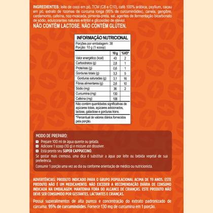 Imagem de Super Cappuccino Thermo Life 380g Super Café Pré Treino Café Termogênico TCM
