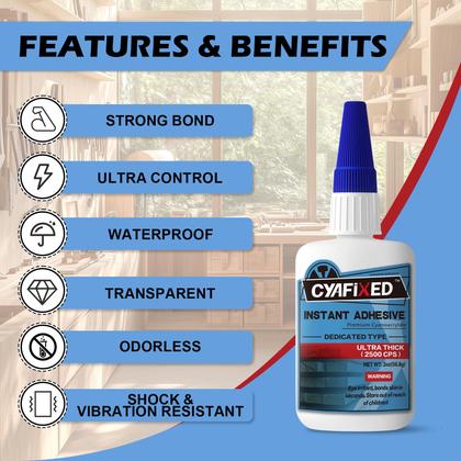 Imagem de Super cola CYAFIXED Professional Grade Ultra Grossa 60mL