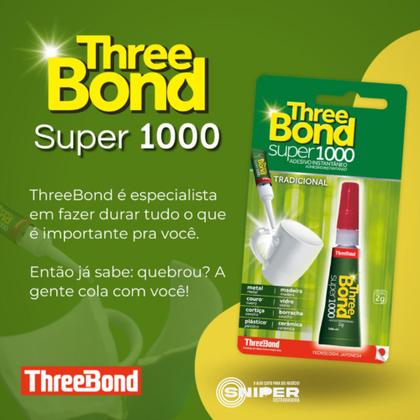 Imagem de Super Cola Tudo Adesiva 2gr Threebond Super 1000 Unitário