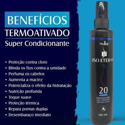 Imagem de Super Condicionante Mary Life Uso Eterno Termoativado Spray 130ml Kit 60 Unidades