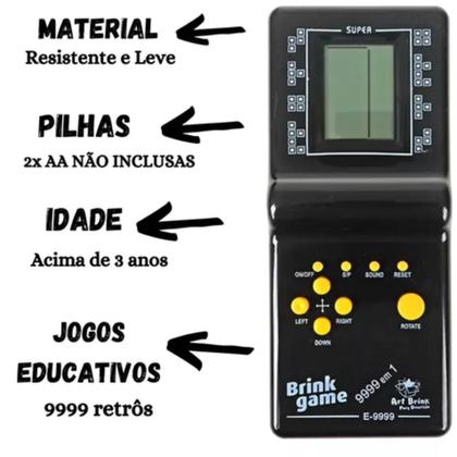 Imagem de Super Console Mini Game Antigo Retro Tetris 9999 Jogos 2023