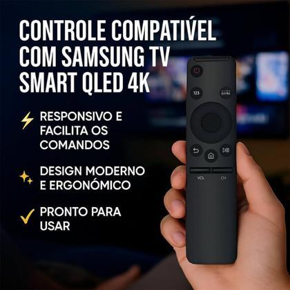 Imagem de Super Controle Remoto Compatível Tv Samsung 4k Smart40 49 Bn5901301a Bn5901315j Bn5901260a Compatível Com Vários Modelos
