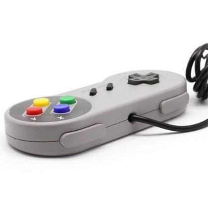 Imagem de Super Controle USB Joystick Games Retro Computador Raspberry Manete Pc Modelo Snes pc