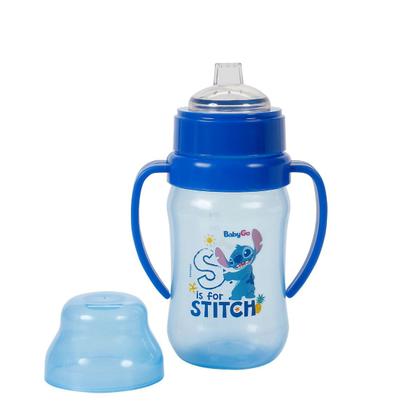 Imagem de Super Copo Treinamento 300ml C/ Alça e Bico Flexível Stitch Disney BabyGo