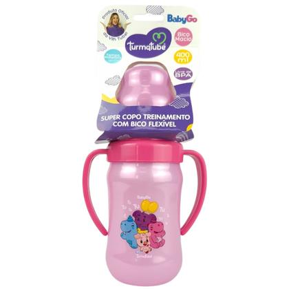 Imagem de Super Copo Treinamento TurmaTube ViihTube 400ml Rosa BabyGo