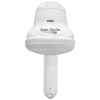 Imagem de Super Ducha Eletrônica Resistência Blindada 220V 4400W Controle de Temperatura Branco Fame
