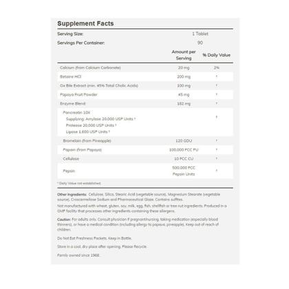 Imagem de Super Enzymes Enzimas Digestivas (90 TABS) Now Foods