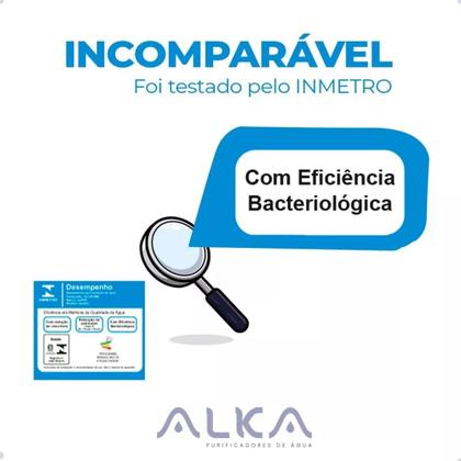 Imagem de Super Filtro Purificador Água Alcalino Bacteriológico Branco Mesa Parede Ph 9 Alka