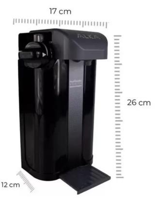 Imagem de Super Filtro Purificador Água Alcalino Bacteriológico Preto Mesa Parede Ph 9 Alka