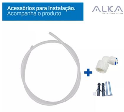 Imagem de Super Filtro Purificador Água Alcalino Bacteriológico Preto Mesa Parede Ph 9 Alka