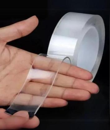 Imagem de Super Fita Dupla Face Adesiva Transparente Vedação 3m x 1M