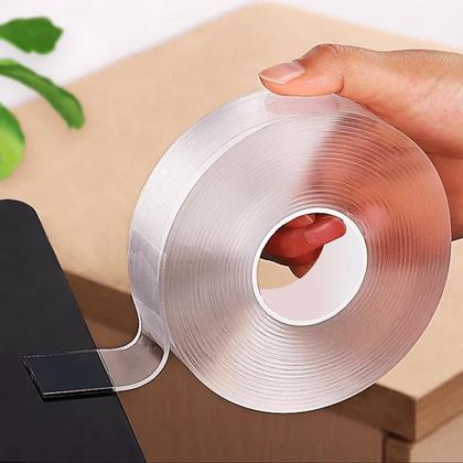 Imagem de Super Fita Mágica Adesiva Dupla Face Forte E Lavável 2mts BOM1301