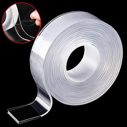 Imagem de Super Fita Mágica Adesiva Dupla Face Forte E Lavável 2mts BOM1301