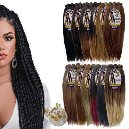 Imagem de Super Jumbão Premium Ser Mulher 609 Gramas 75cm Para Tranças Box Braids, Nagô e Boxeadora