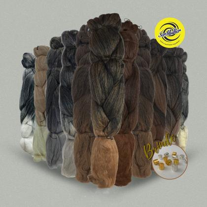 Imagem de Super Jumbão Ser Mulher Cores Diversas 399 Gramas Para Tranças Box Braids Nagô Twist 65 cm