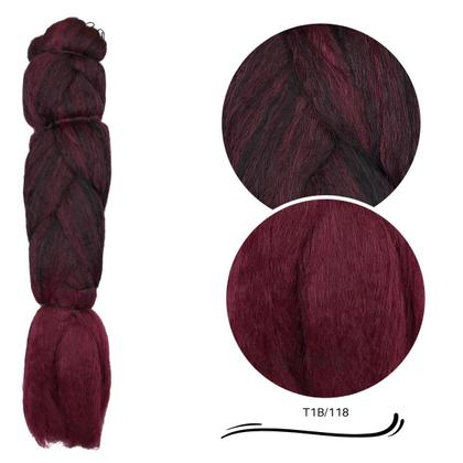 Imagem de Super Jumbão Ser Mulher Cores Diversas 399 Gramas Para Tranças Box Braids Nagô Twist 65 cm