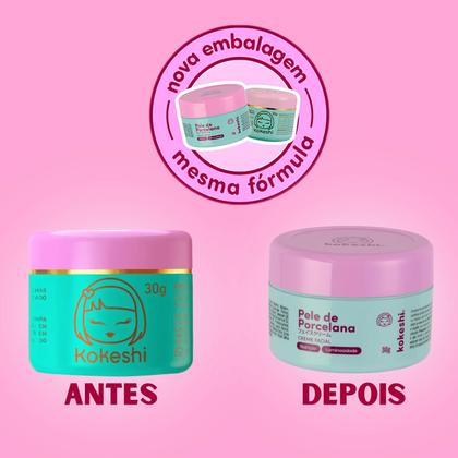 Imagem de Super Kit 2 Creme Facial Pele de Porcelana Kokeshi Milagre do arroz 30g
