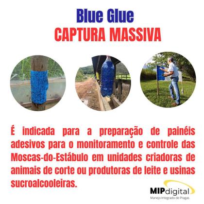 Imagem de Super Kit Cola Entomológica ColeAgró  3 Cores Vermelha, Azul e Amarela 500ml  Controle de Insetos em Hortas, Plantações e Jardins