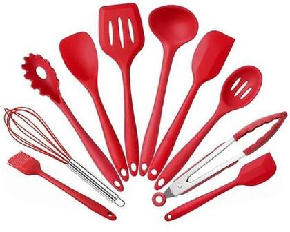 Imagem de Super Kit Cozinha 12 Peças Utensílios Completo Silicone Alta