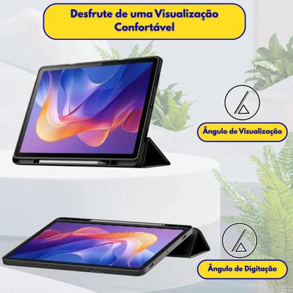 Imagem de Super kit de Capa Smart, Caneta Pencil, Teclado e Mouse Bluethooth Compatível com iPad 10 Geração