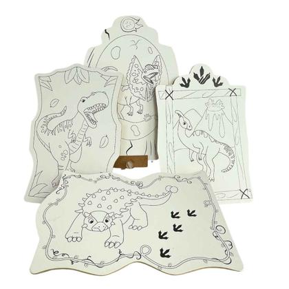 Imagem de Super Kit De Pintura Brincadeira De Criança - Vários Modelos - Com Cavalete + Avental + 4 Telas + 6 Tintas