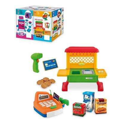 Imagem de Super Kit Mercadinho Bancada com Caixa Registradora
