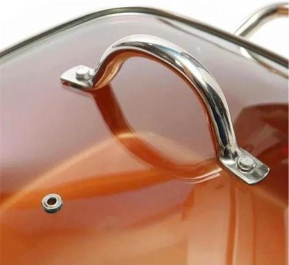 Imagem de Super Kit Panela Caçarola Fritadeira Titânio/Antiaderente