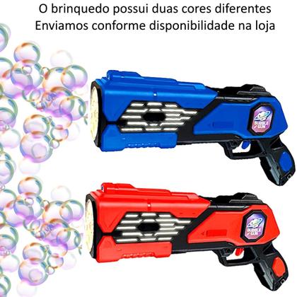 Imagem de Super Lançador Bolhas de Sabão Bazuka Automático Infantil Brinquedo