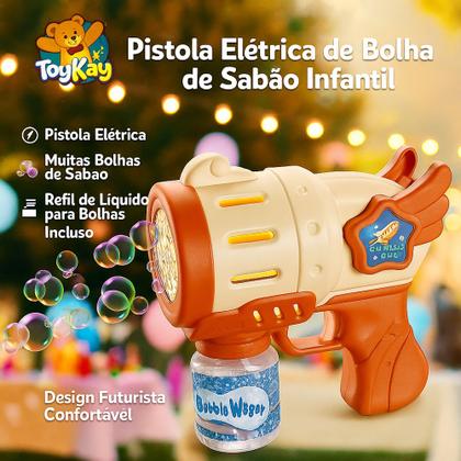 Imagem de Super Lançador de Bolhas Feminino com LED Mega Bolinhas