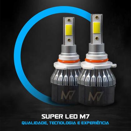 Imagem de Super LED M7 6000K Com Cooler H3 H7 H9012 HB3 HB4