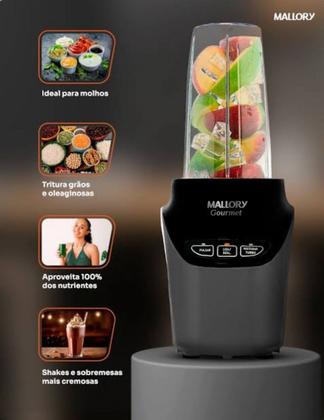 Imagem de Super Liquidificador E Processador Gourmet Mallory B91202712 Cor Preto 220v